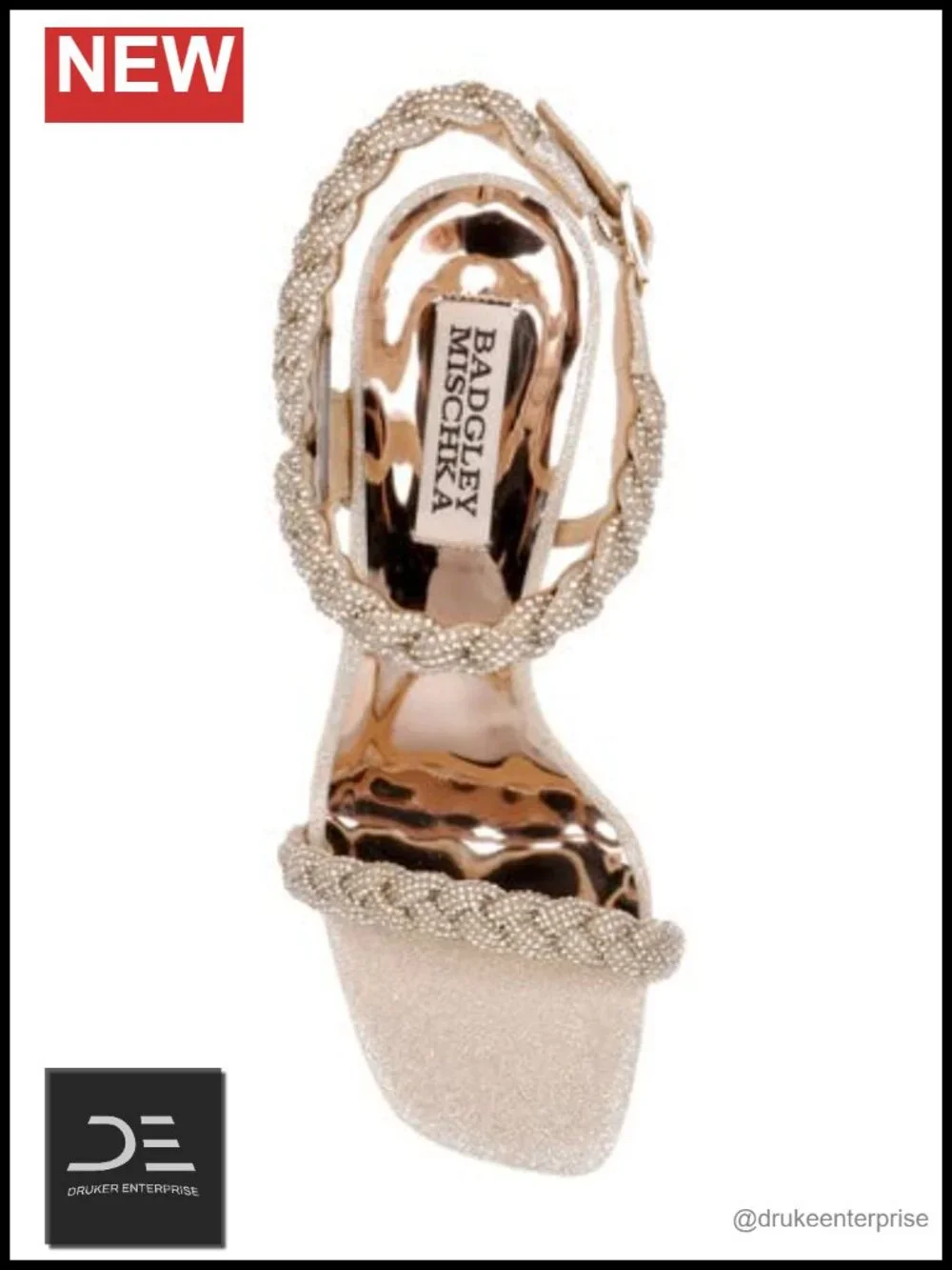 Braided Spool Heel Sandals
